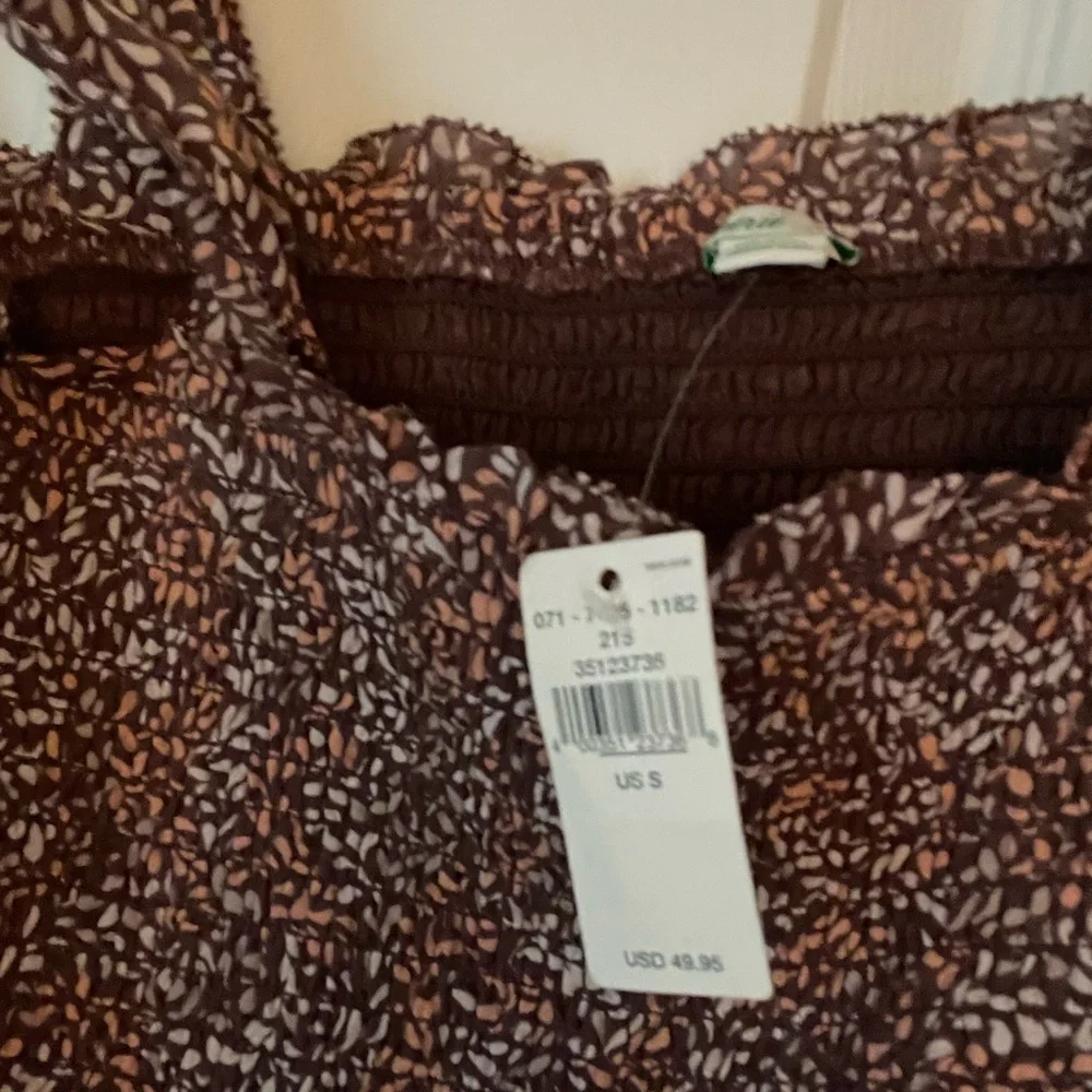 NWT Aerie sundress size small with bow detail. Ruched upper around bust. - Picture 2 of 2